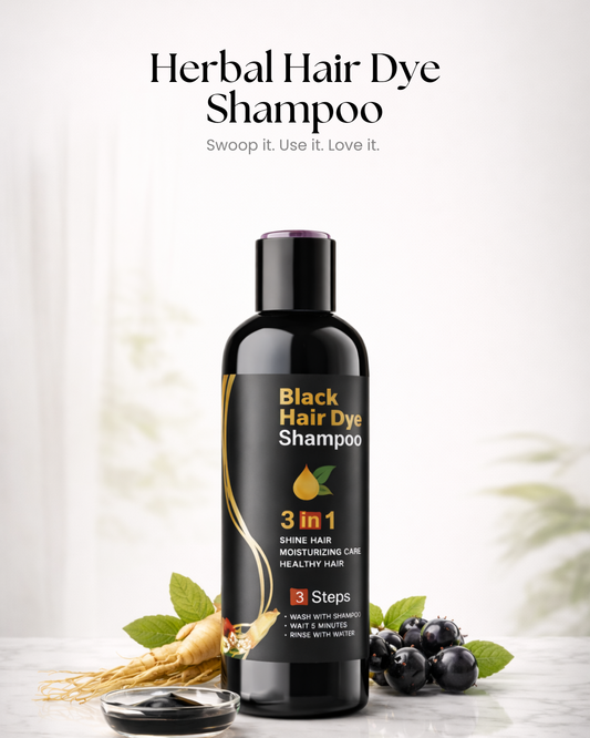 Herbal Hair Dye Shampoo for Grey Hair Coverage Shampoo 3 in 1(100ml) Pack Of 2
